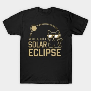 Solar Eclipse -  Cute Cat T-Shirt